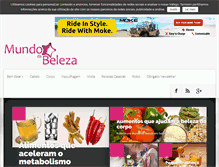 Tablet Screenshot of mundodabeleza.net